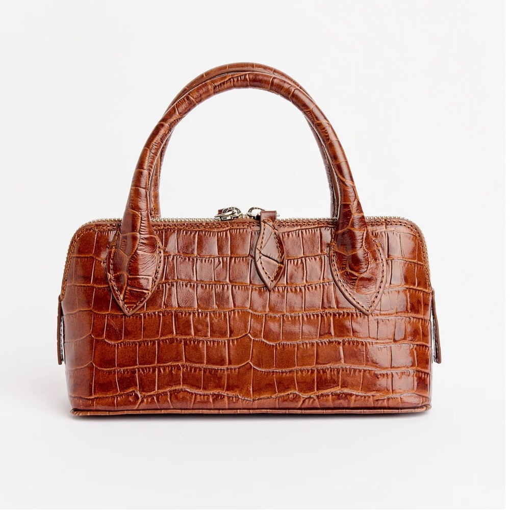 Cordera brown crocodile mini bag